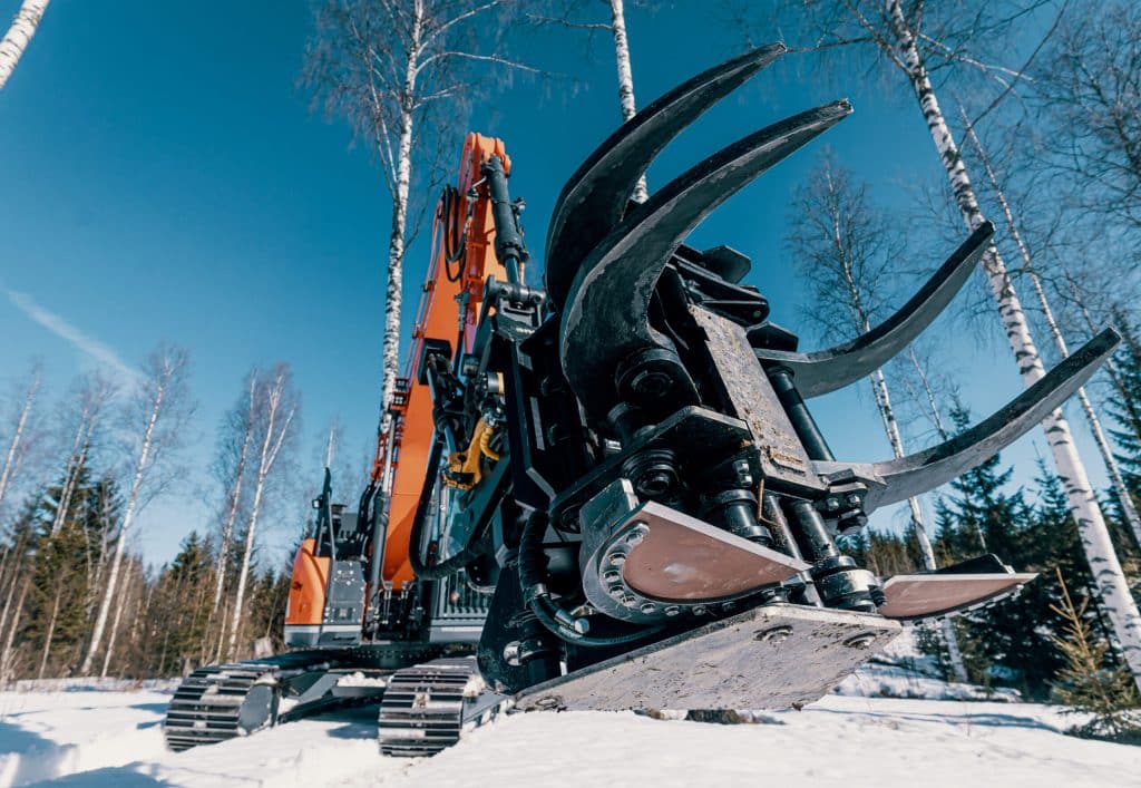 JAK Fällgreifer für den Baggeranbau